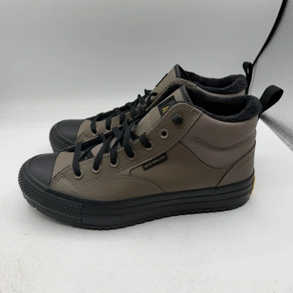 Converse Malden Street Boot Mid Shoes Mens 9 Taupe Black Water Repellent A14619C